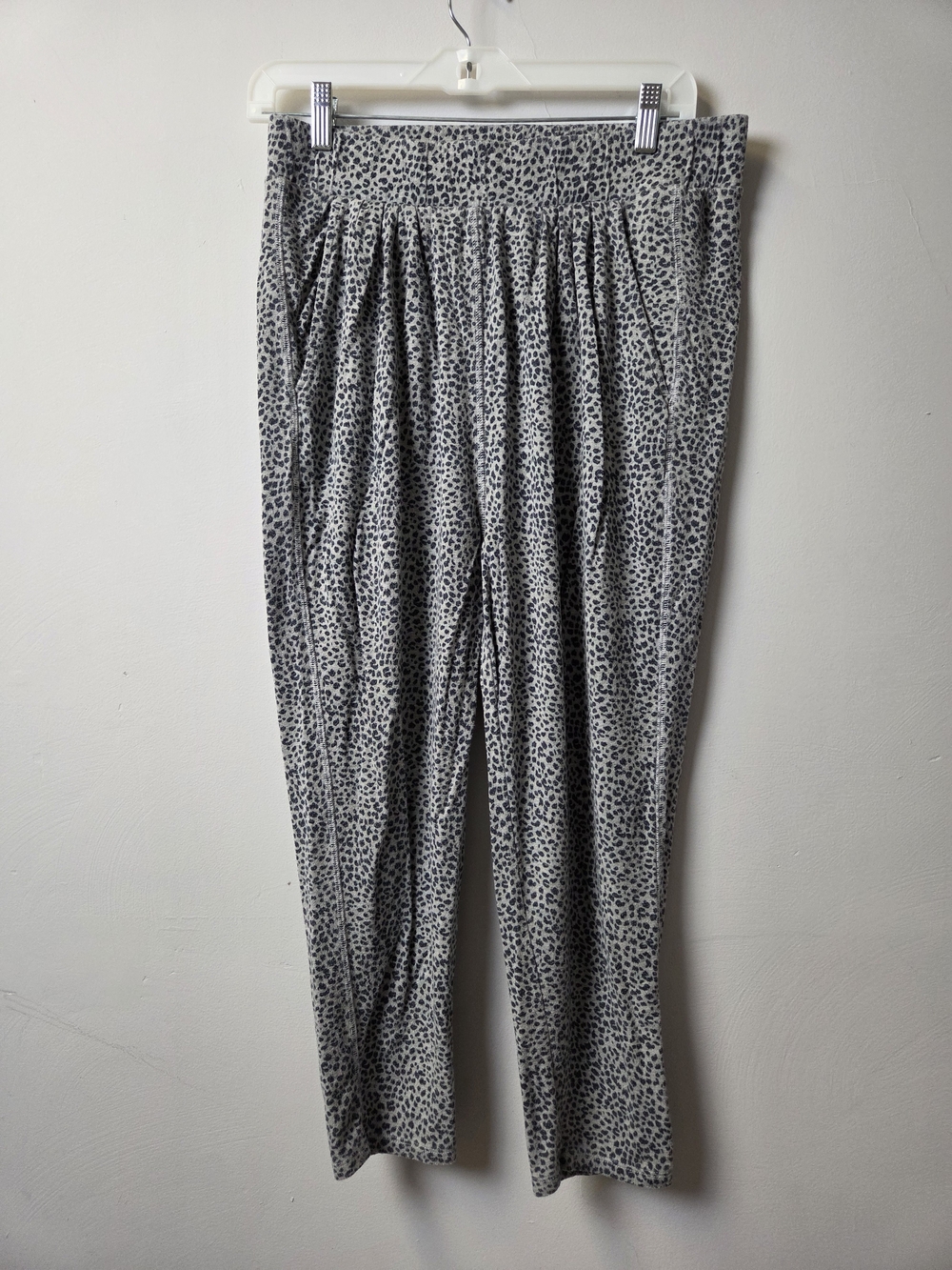 Z Supply Black & White Leopard-Print Joggers